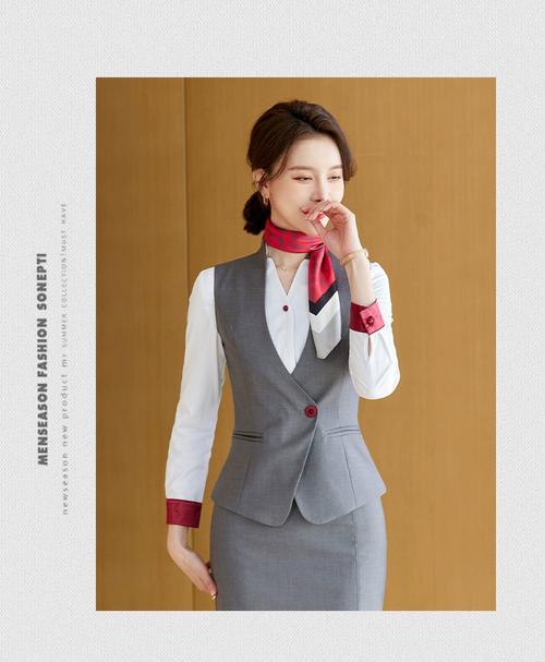 职业装时尚医美顾问工作服会议礼仪服务员制服女夏季空姐职业套装